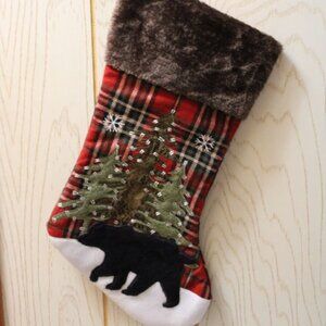 Christmas Bear Holiday Stocking - Pre-Owned